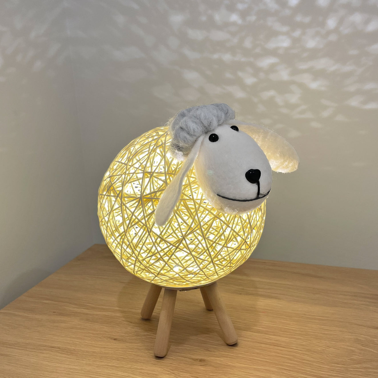 Creative kids room decor table lamp sheep