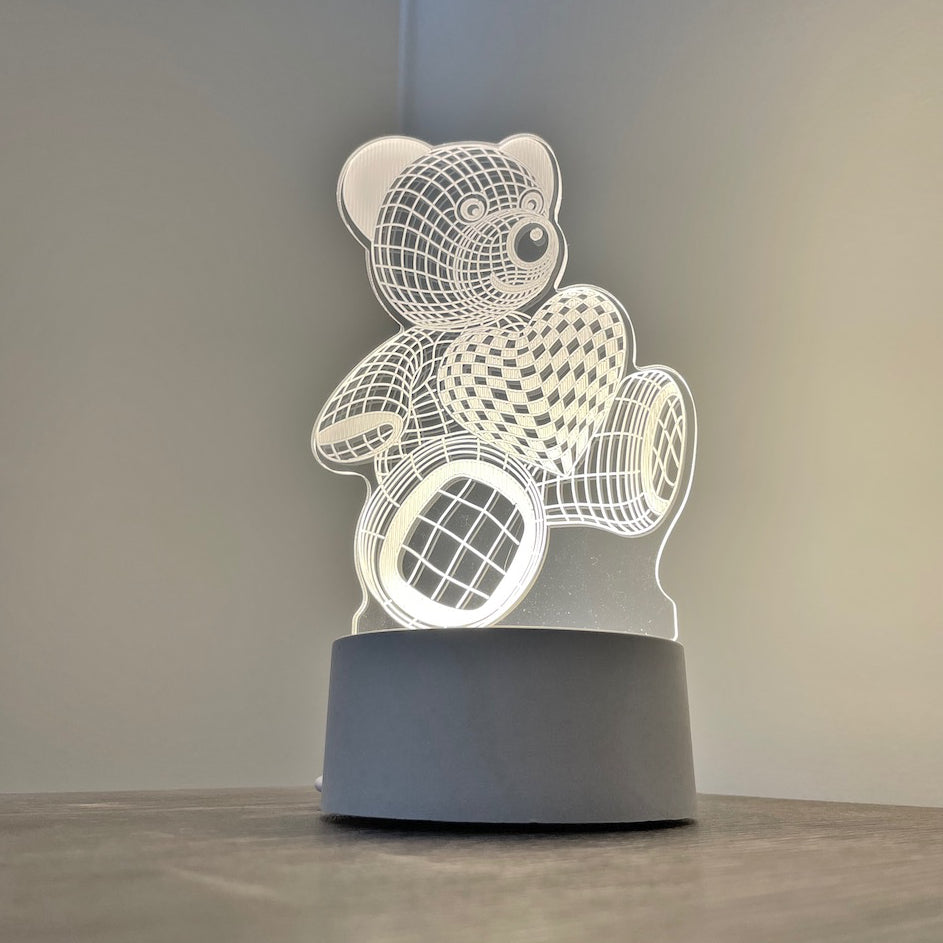 Holographic shop night light