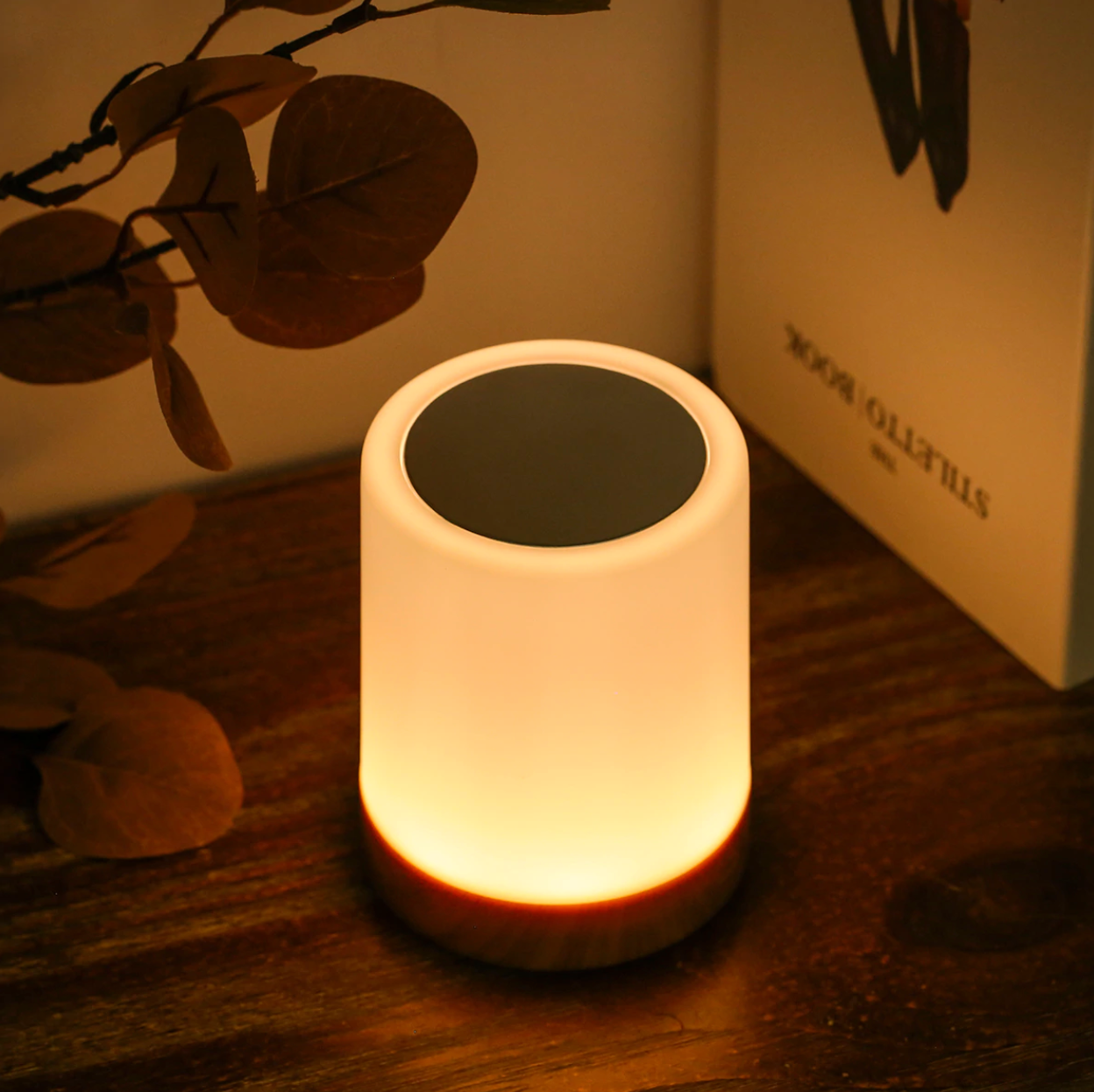 Orange touch lamp deals